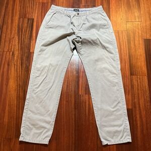 Polo Chino Ralph Lauren Pant Men 34x32 Beige Tan Business Casual Preppy Y2K LOGO